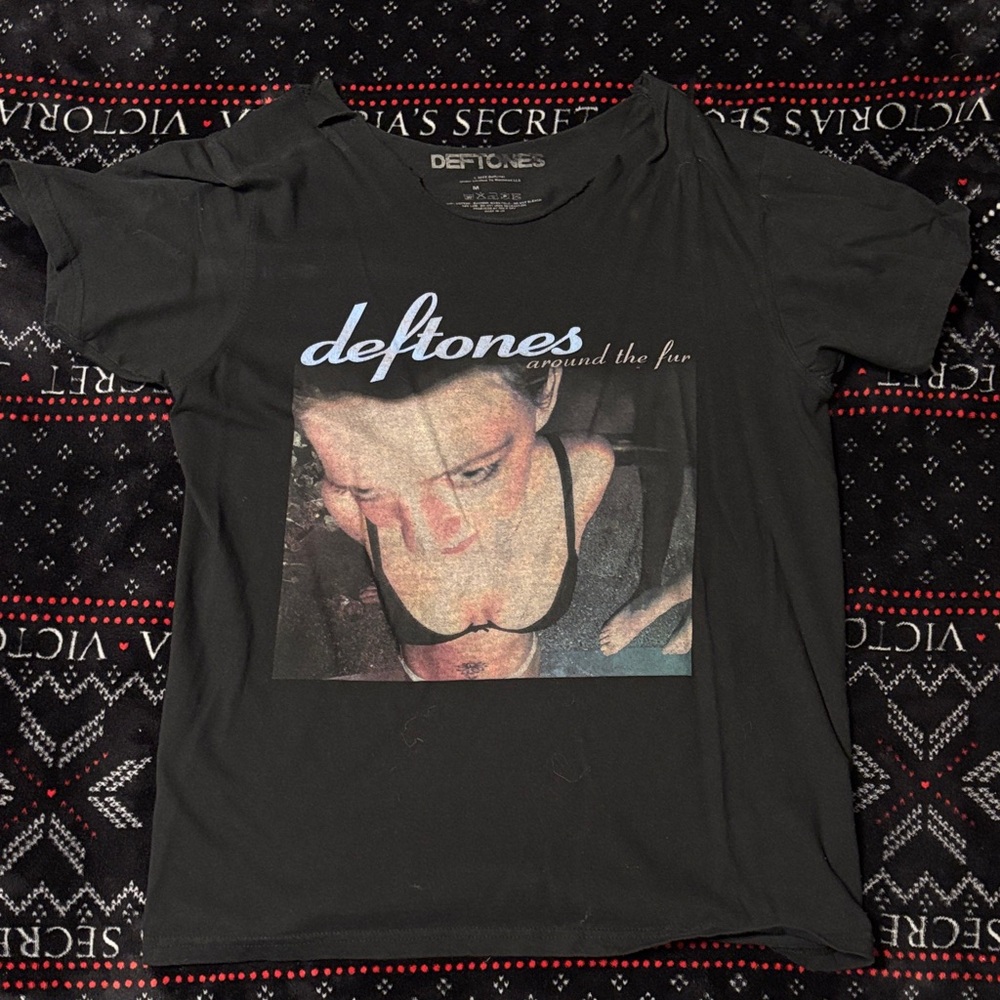 Deftones Black Graphic T-Shirt